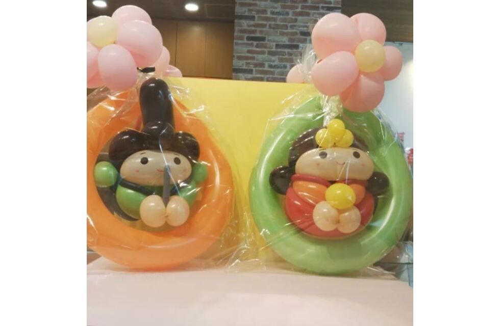 風船お雛様